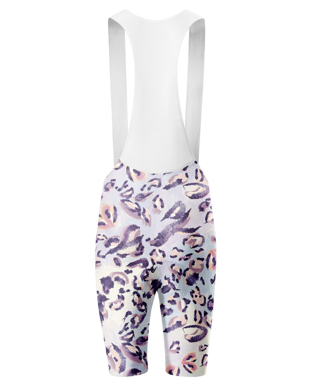 ROCKBROS Women's Purple Print Cycling Bib Shorts