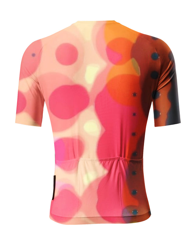 ROCKBROS Men's Abstract Aurora Flow Performance Cycling Jersey