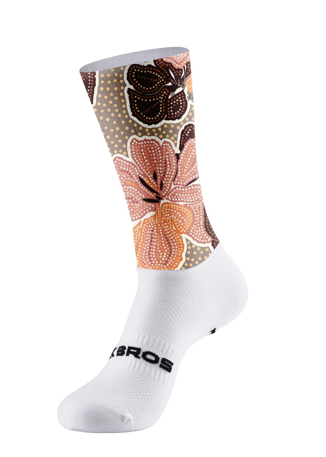 ROCKBROS Women Vintage Floral Print Short Sleeve Cycling Set