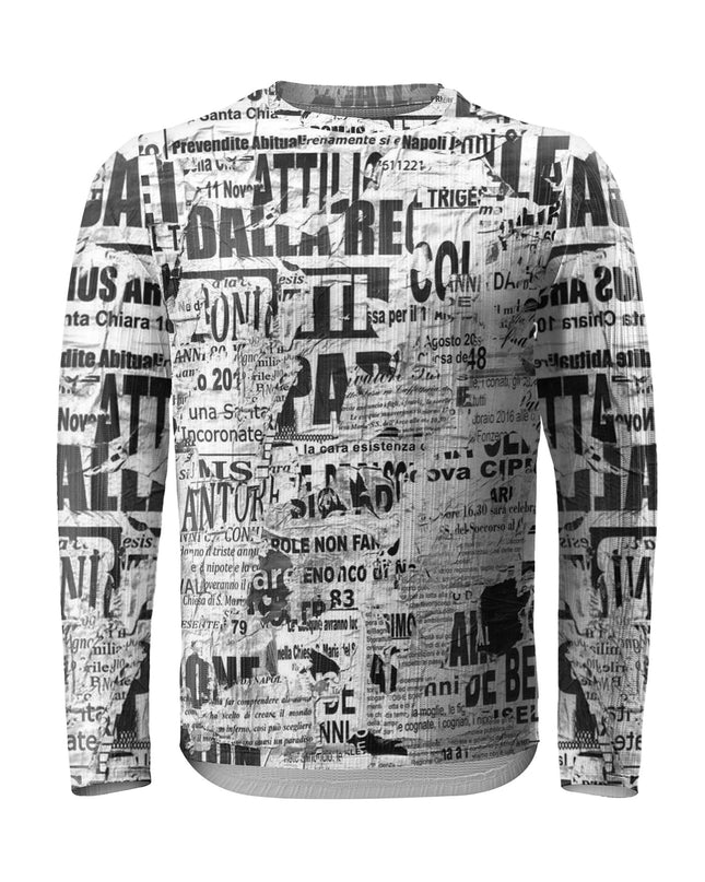 ROCKBROS Dadaist Collage Newspaper Print Sweatshirt