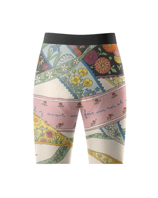 ROCKBROS Women's Vintage Patchwork Floral Cycling Shorts