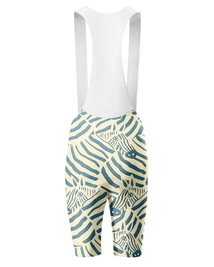 ROCKBROS Women's Hand-drawn Zebra Stripe Padded Bib Cycling Bibs