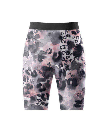 ROCKBROS Women's Pink Ink Leopard Cycling Shorts 3D Padded Cycling Shorts
