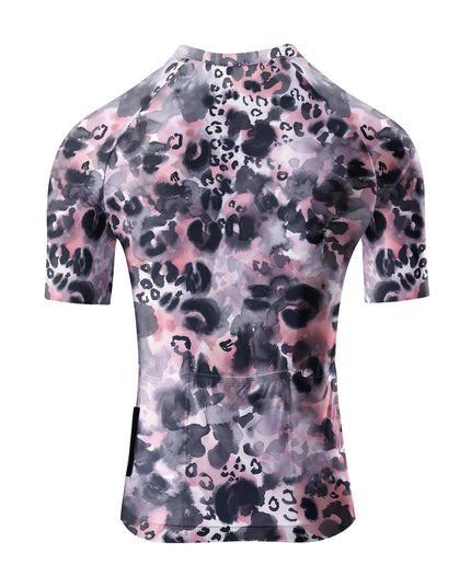 ROCKBROS Women Watercolor Pink Leopard Cycling Set
