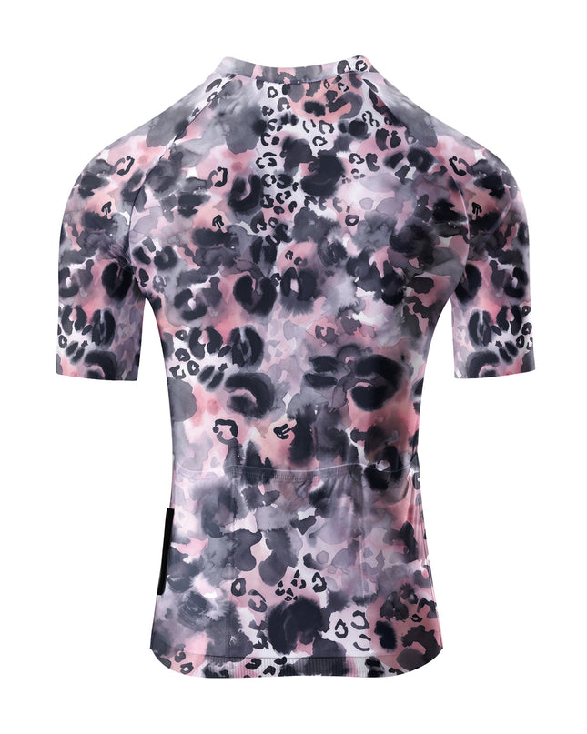 ROCKBROS Women Watercolor Pink Leopard Cycling Set