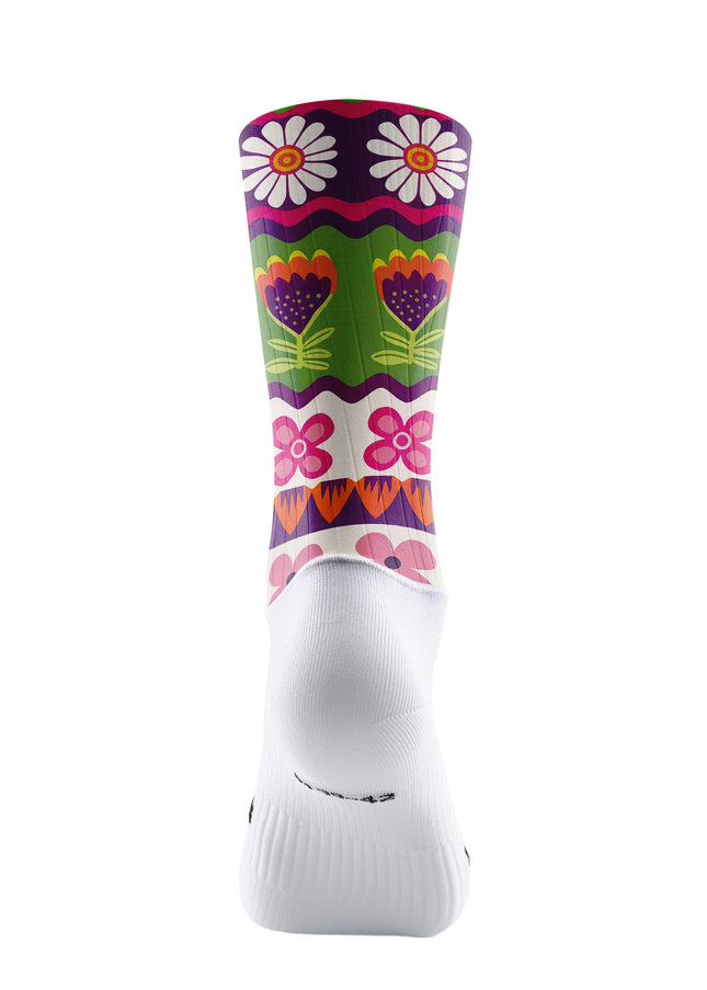 ROCKBROS Women's Retro Floral Multi-Color Cycling Jersey