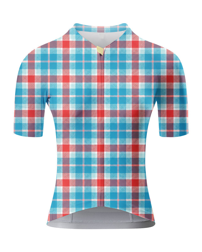 ROCKBROS Women's British Retro Plaid Cycling Jersey