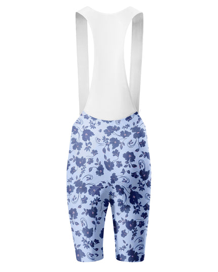 ROCKBROS Women's Vintage Blue Floral Cycling Bibs