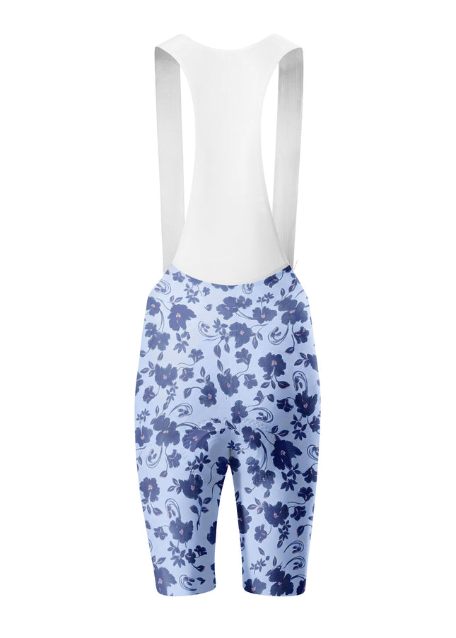 ROCKBROS Women's Vintage Blue Floral Cycling Bibs