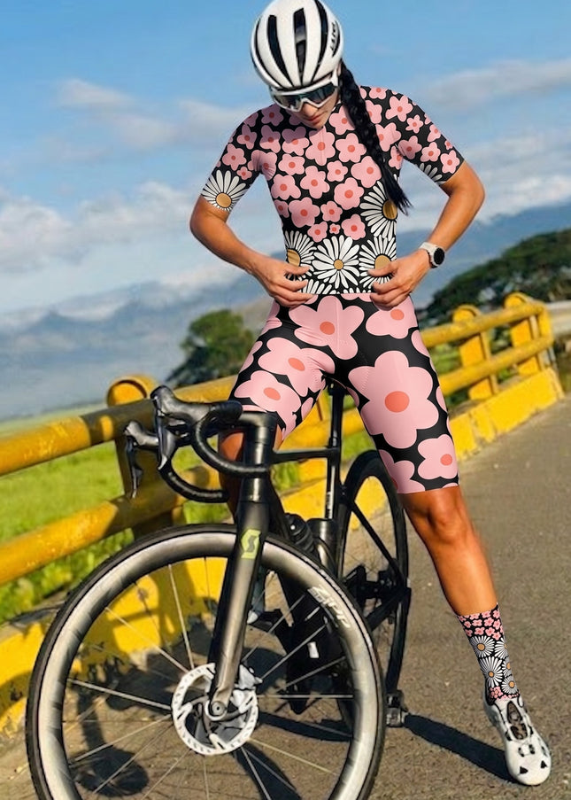 ROCKBROS Women Floral Long Sleeve Cycling Jersey
