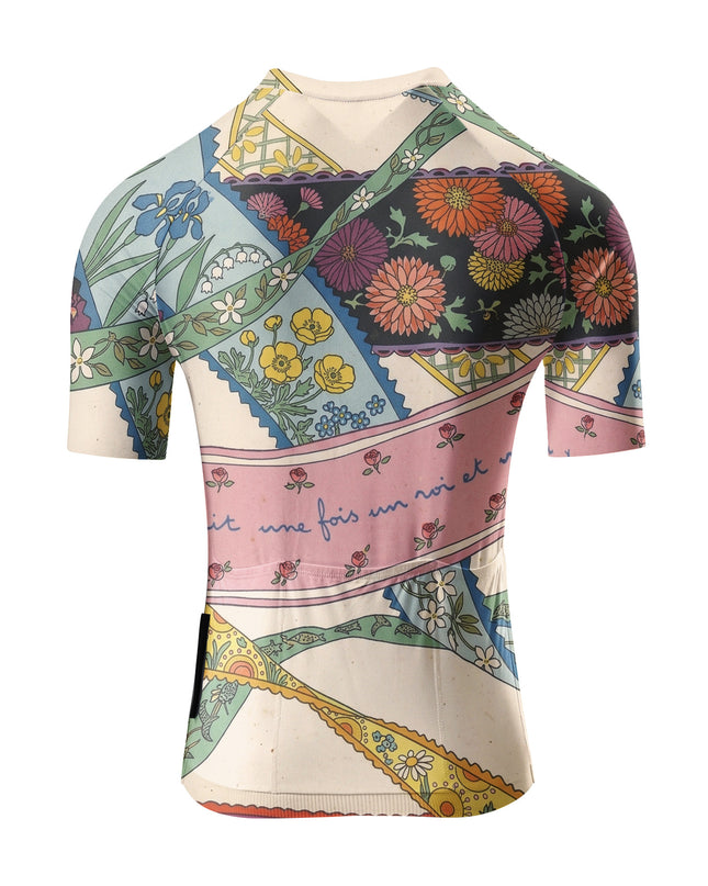 ROCKBROS Women's Vintage Patchwork Floral Cycling Jersey