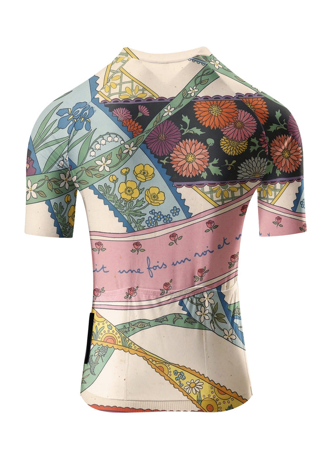 ROCKBROS Women's Vintage Patchwork Floral Cycling Jersey