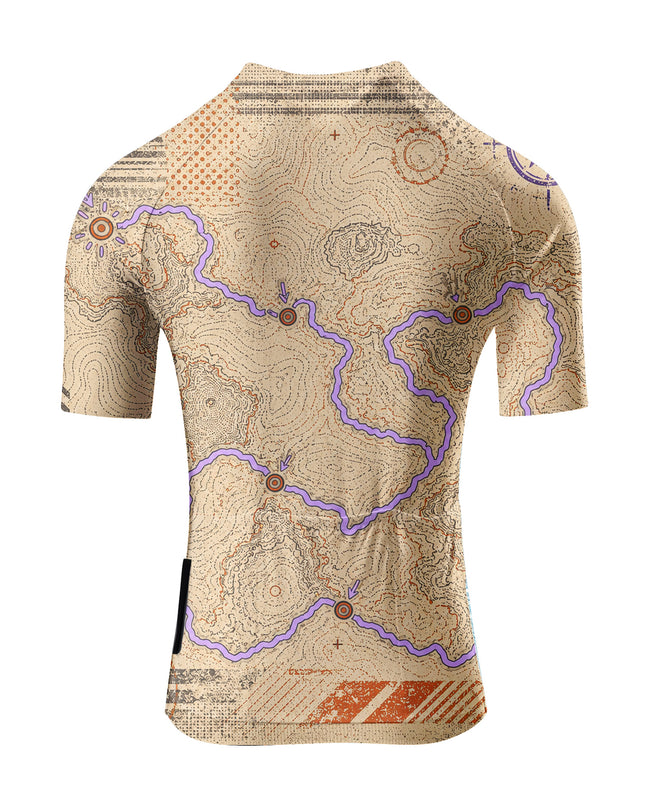 ROCKBROS Women's Cartographic Heritage Contour Cycling Jersey