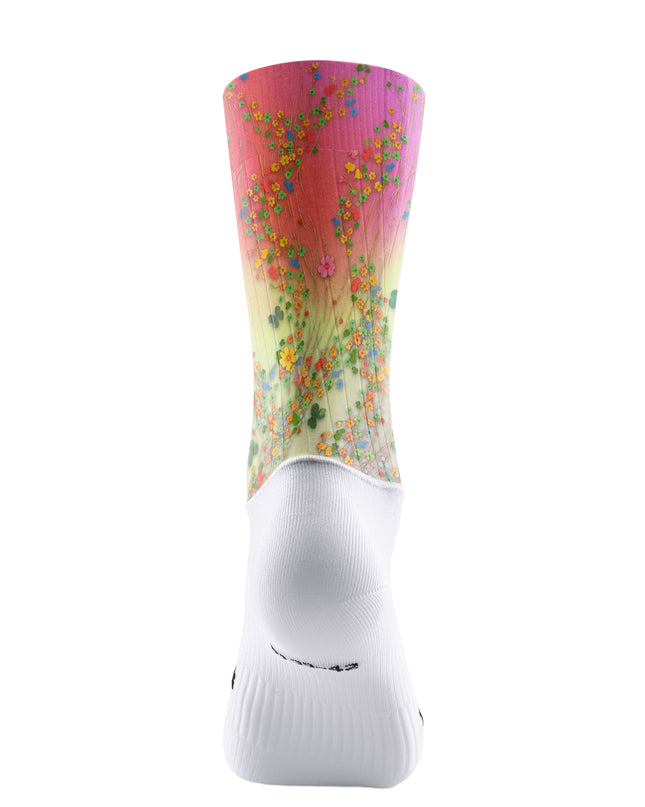 ROCKBROS Women's Gradient Wildflower Print Short Sleeve Cycling Set