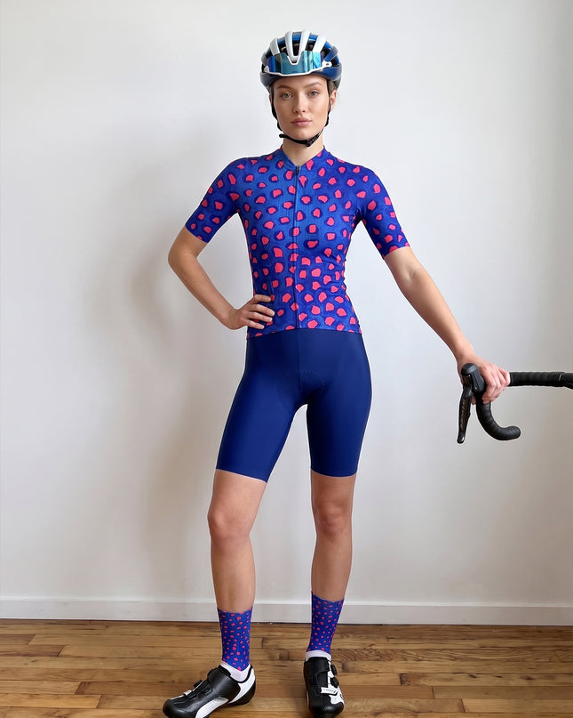 ROCKBROS Women's Royal Azure Minimalist Seamless Cycling Bibs
