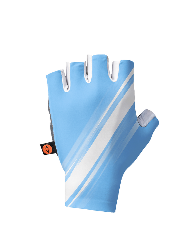 ROCKBROS Aero Nautical Stripe Sky Blue White Performance Gloves