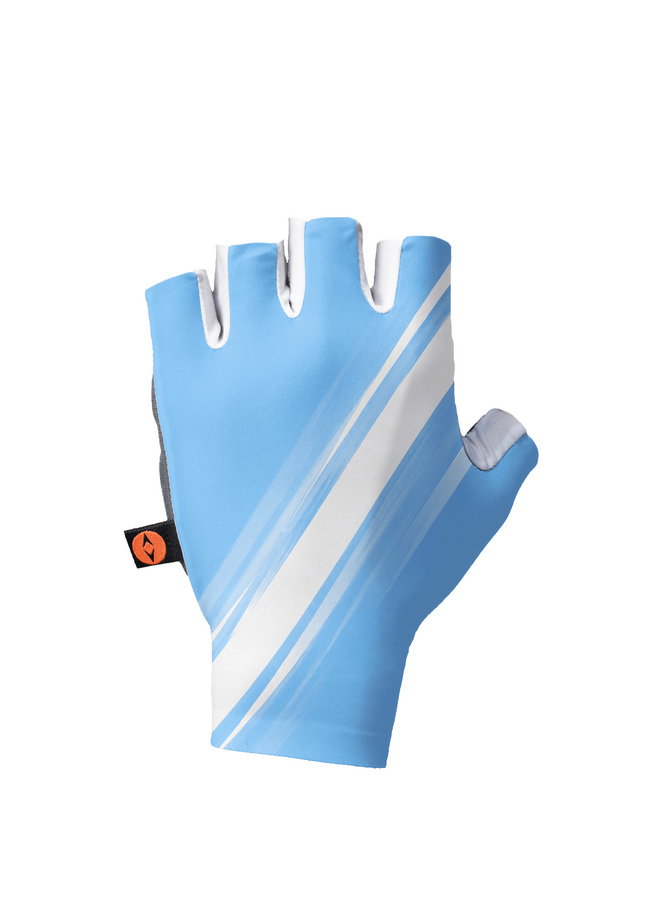 ROCKBROS Aero Nautical Stripe Sky Blue White Performance Gloves