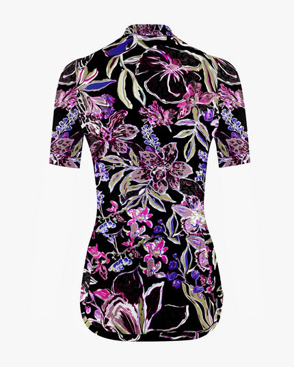 Women's Cycling Jersey in Plant pattern