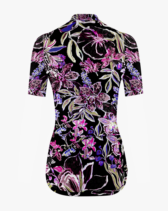 Women's Cycling Jersey in Plant pattern