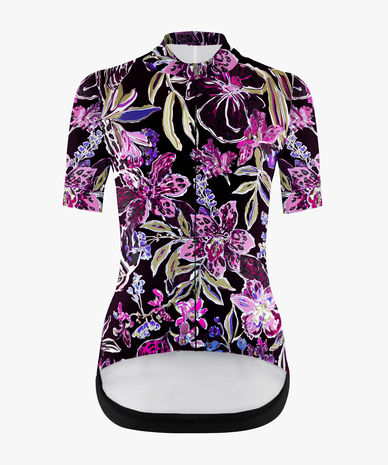 Women's Cycling Jersey in Plant pattern
