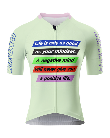 ROCKBROS Women's Colorful Motivational Slogan Short Sleeve Cycling Jersey