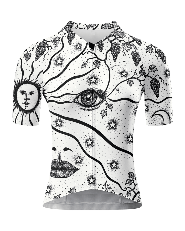 ROCKBROS Women's Celestial Eye Grape Print Short Sleeve Cycling Jersey
