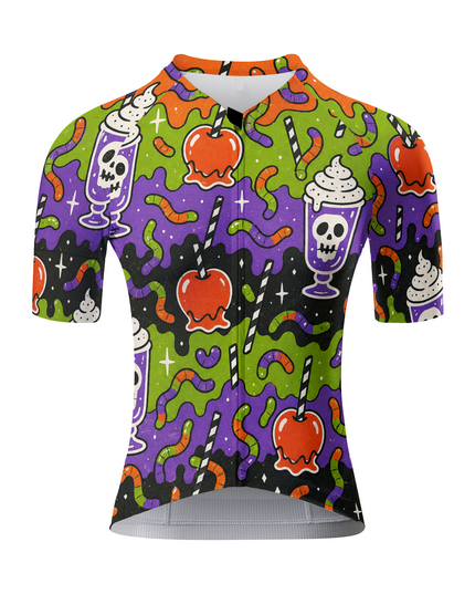 ROCKBROS Women's Halloween Candy Skull Print Short Sleeve Cycling Jersey