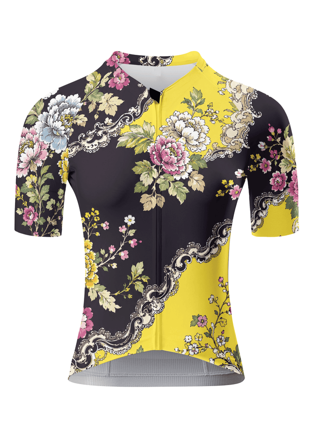 ROCKBROS Women's Baroque Garden Floral Performance Cycling Jersey