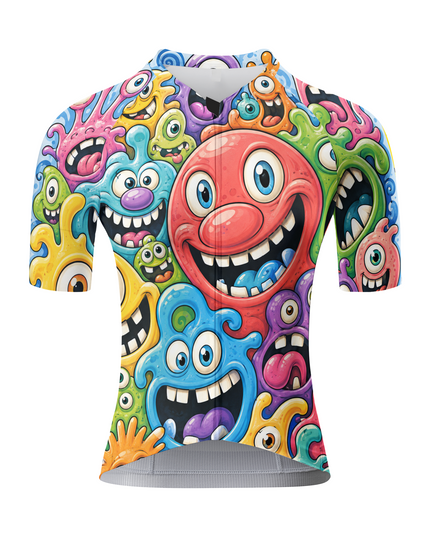 ROCKBROS Women's Cute Monster Cartoon Cycling Jersey