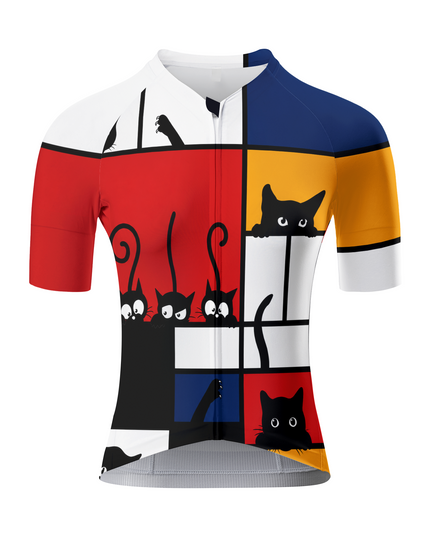 ROCKBROS Women's Modern Cat Grid Cycling Jersey
