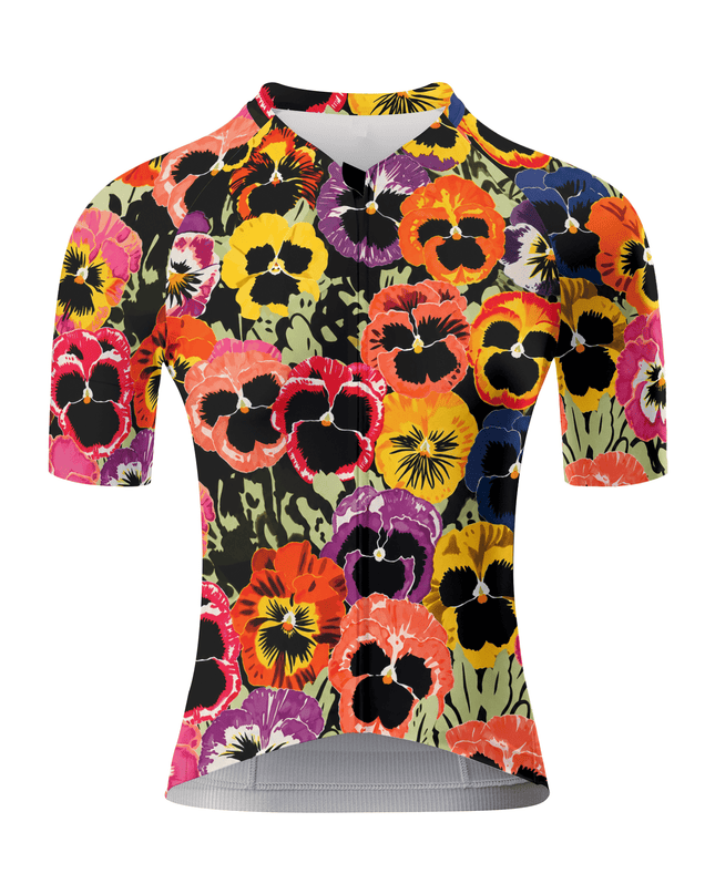 ROCKBROS Women's Pansy Bloom Cycling Jersey