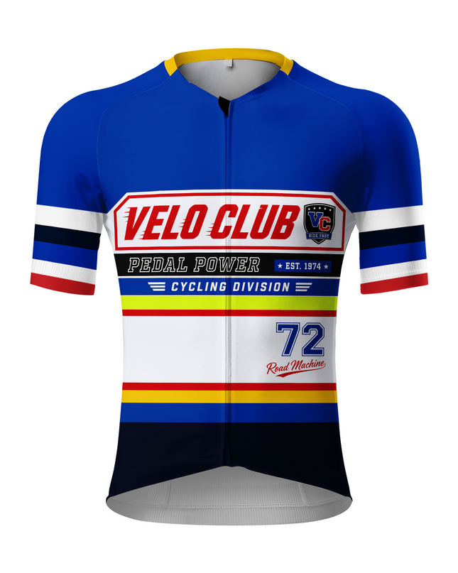 ROCKBROS Men's Retro Pedal Power Club Striped Performance Cycling Jersey