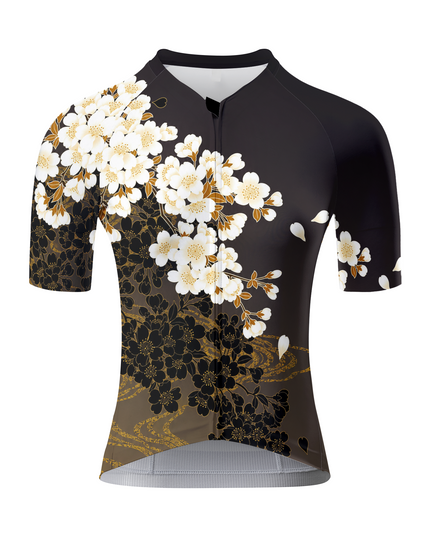 ROCKBROS Women's Midnight Blossom Short-Sleeve Cycling Jersey