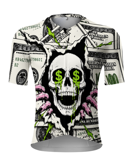 ROCKBROS Women's Skull Dollar Graphic Short Sleeve Cycling Jersey