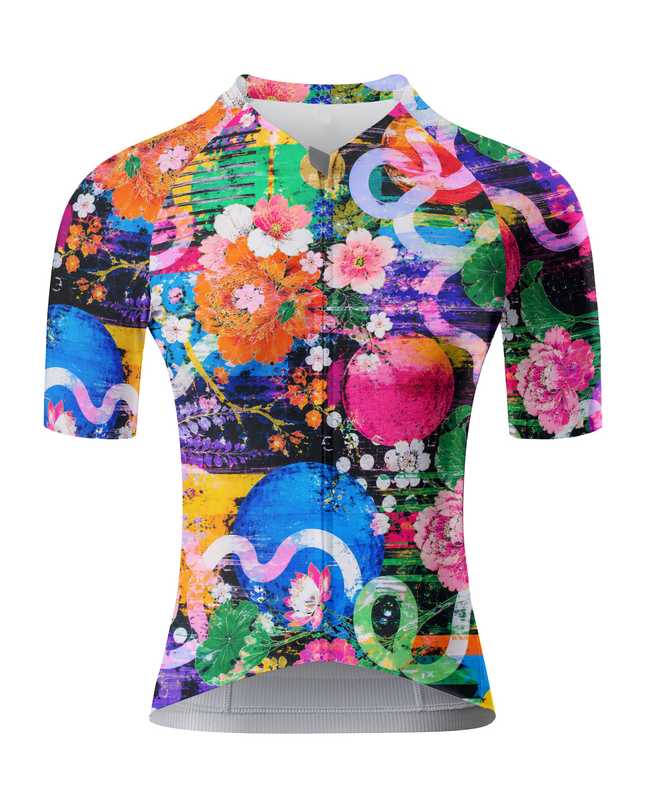 ROCKBROS Women's LES Floral Street Art Cycling Jersey