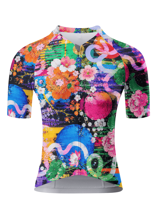 ROCKBROS Women's LES Floral Street Art Cycling Jersey