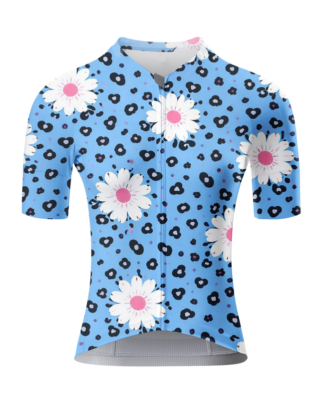ROCKBROS Women's Floral Leopard Cycling Jersey