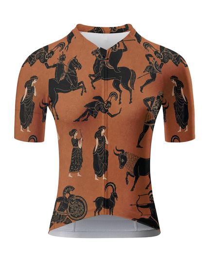 ROCKBROS Women's Terracotta Art Cycling Jersey