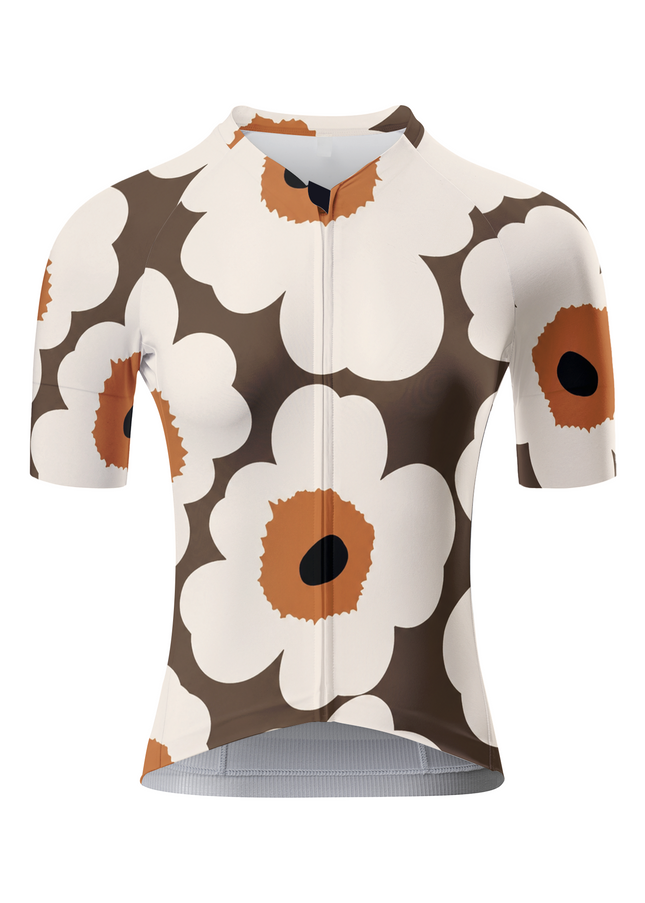 ROCKBROS Women's Nordic Morandi Floral Art Cycling Jersey