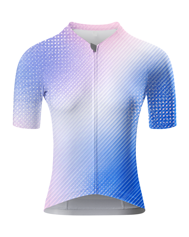 ROCKBROS Women Neon Gradient Cycling Jersey
