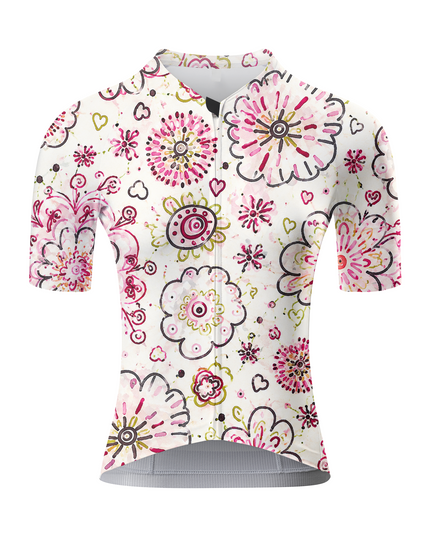ROCKBROS Women's Whimsical Flower Cycling Jersey