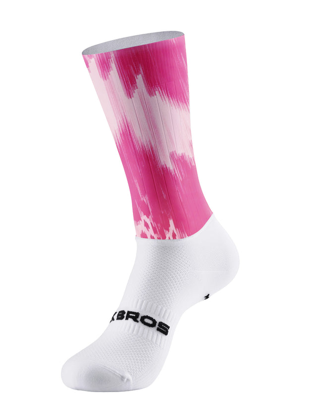 ROCKBROS Women's Pink Ikat Gradient Padded Cycling Shorts