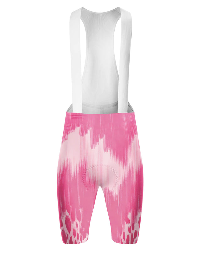 ROCKBROS Women's Pink Ikat Gradient Padded Cycling Shorts