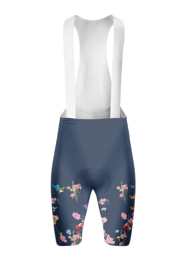 ROCKBROS Women's Tropical Floral & Bird Print Short Sleeve Cycling Set