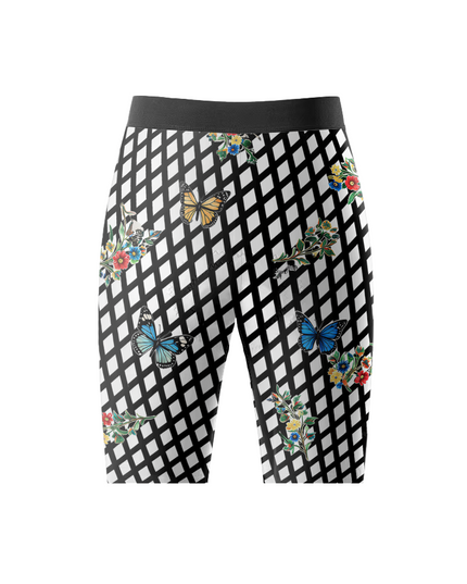ROCKBROS Women's 'Wild Butterfly' Checkerboard Pro Training Bib Shorts