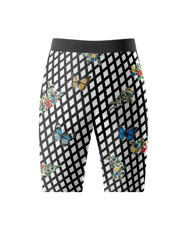 ROCKBROS Women's 'Wild Butterfly' Checkerboard Pro Training Bib Shorts