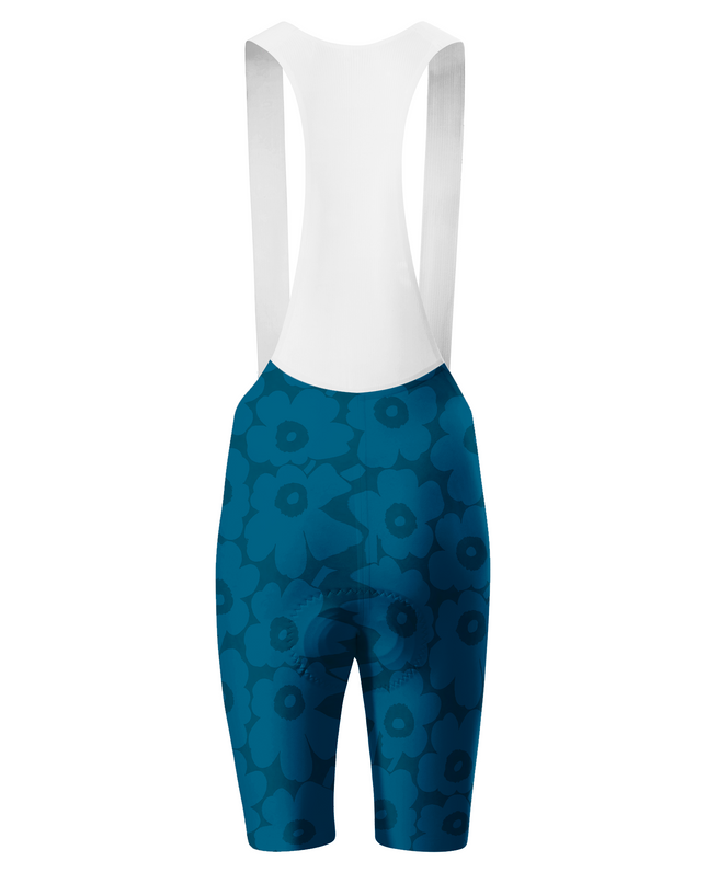 ROCKBROS Women's Retro Pop Blue Floral Cycling Shorts