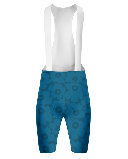 ROCKBROS Women's Retro Pop Blue Floral Cycling Shorts