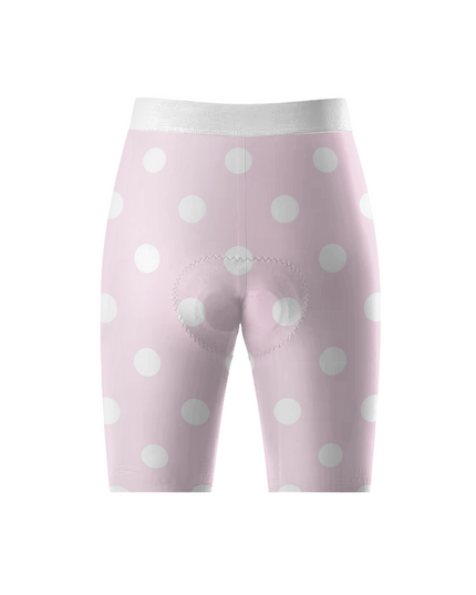 ROCKBROS Women's Pink Pop Polka-Dot Pro Cycle Shorts
