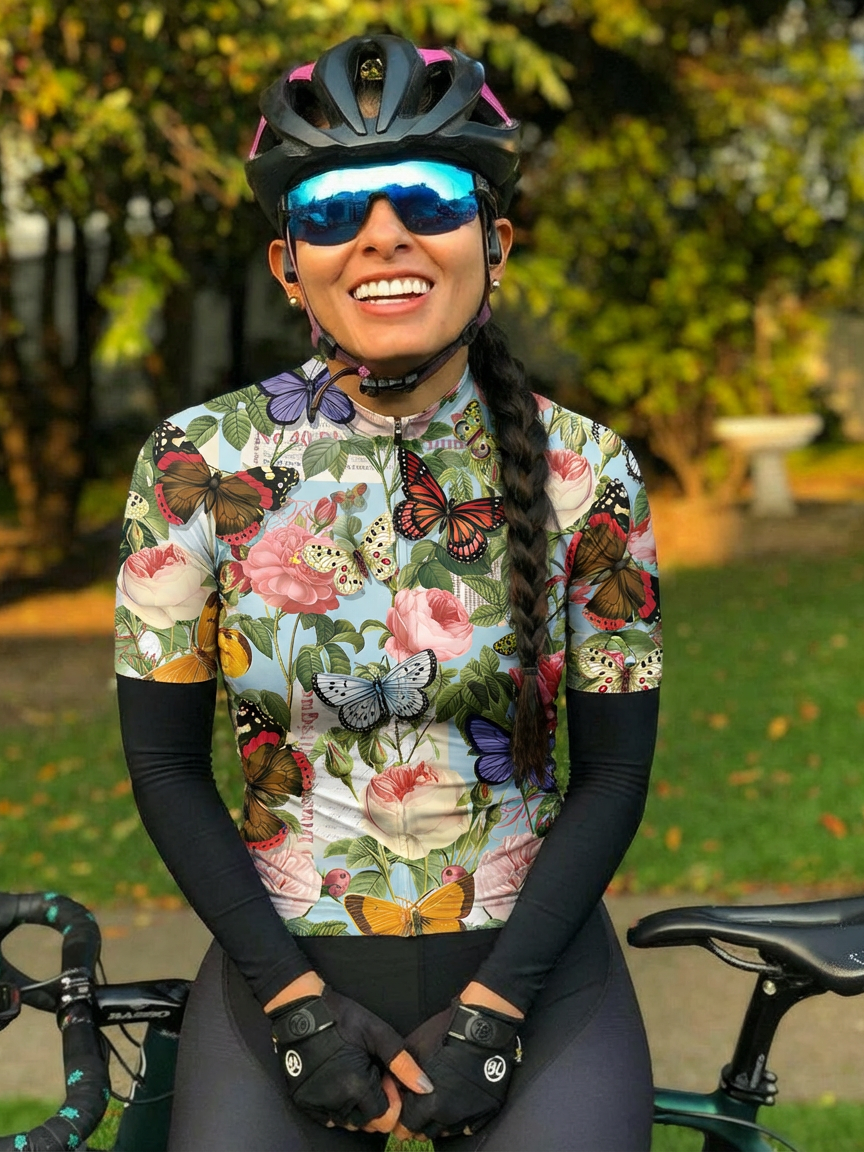 ROCKBROS Women's "Ethereal Garden" All-Weather Fine-Art Pro Aero Jersey